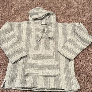 Unisex medium Baja pullover top gray